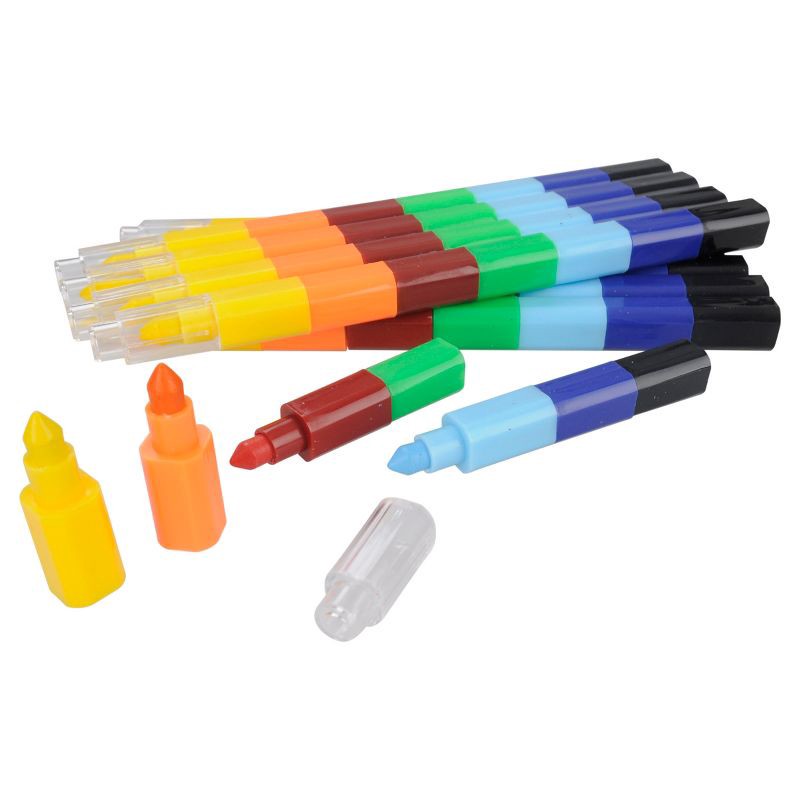 slide 1 of 3, 10ct Stackable Crayon - Spritz™, 10 ct