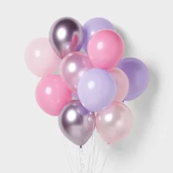12ct Pink/Purple Balloon Pack - Spritz™