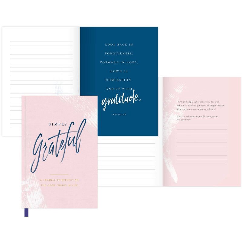 slide 3 of 6, Green Inspired Simply Grateful Journal: Guided Notebook for Women, Hard Cover, 5x7 Inches, 176 Pages, Multicolor, 1 ct