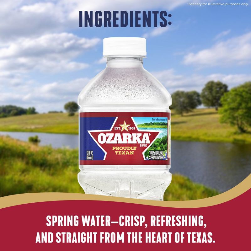 slide 4 of 10, Ozarka Brand 100% Natural Spring Water - 12pk/12 fl oz Bottles, 12 ct; 12 fl oz