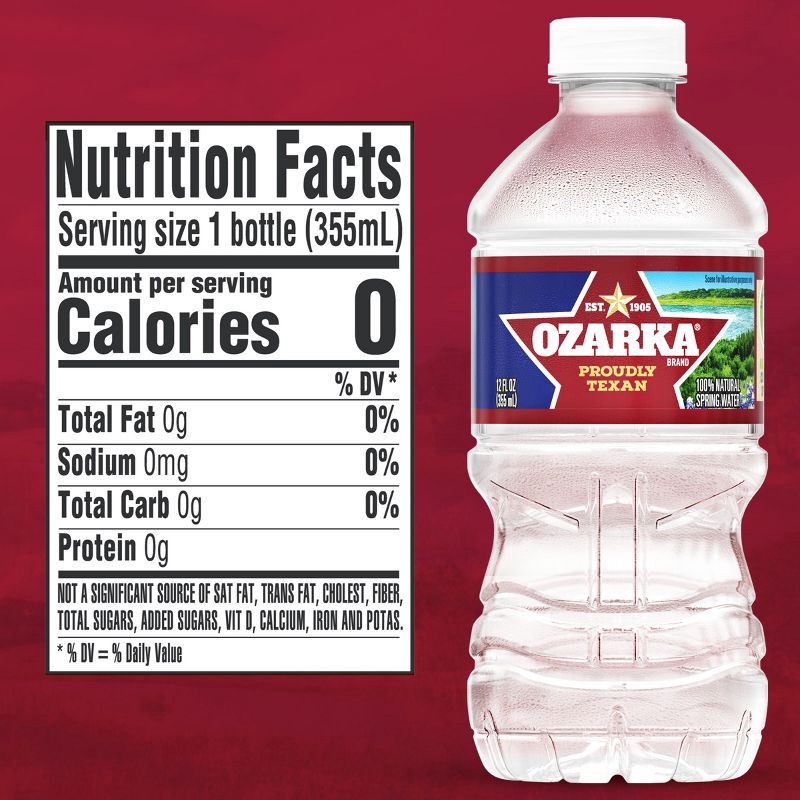 slide 8 of 10, Ozarka Brand 100% Natural Spring Water - 12pk/12 fl oz Bottles, 12 ct; 12 fl oz