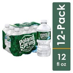 Poland Spring Maine Spring Water - 12 Pack/12 Fl Oz Bottles
