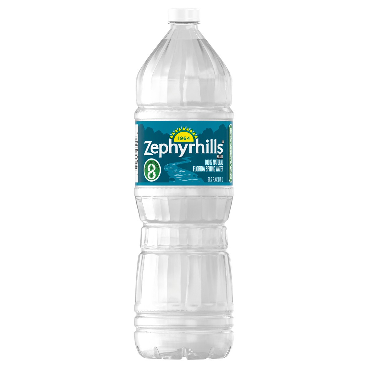 slide 1 of 1, ZEPHYRHILLS Brand 100% Natural Spring Water, 50.7-ounce, 50.7 fl oz