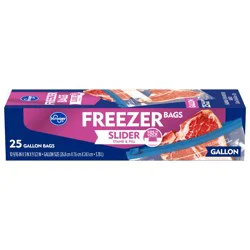 Kroger Stand & Fill Slider Freezer Bags