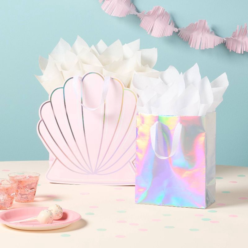 slide 2 of 3, 8ct Tissue Paper White/White - Spritz™, 8 ct