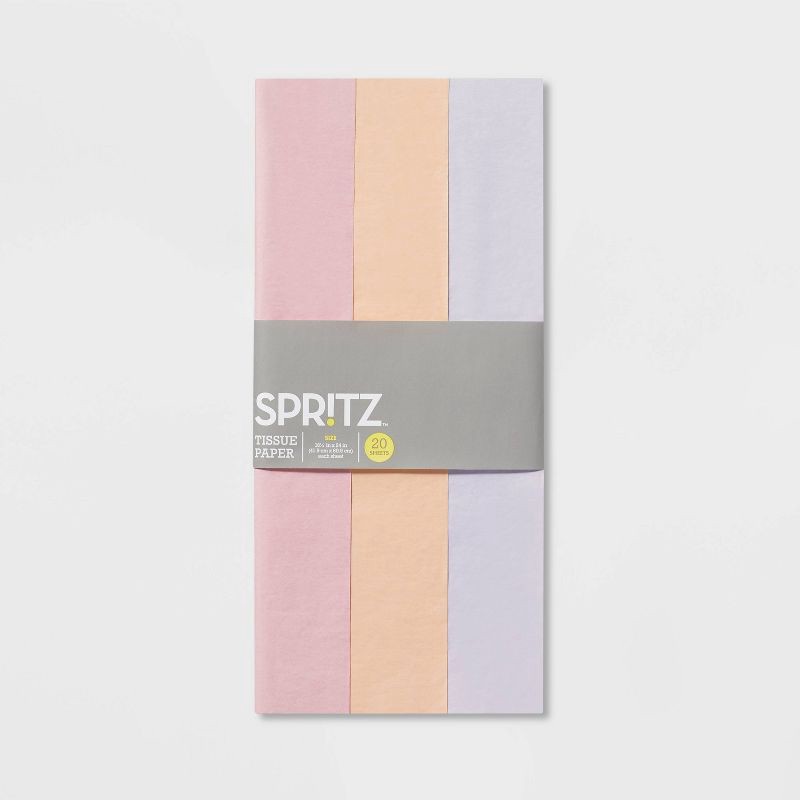 slide 3 of 3, 20ct Tissue Pink/Lavendar - Spritz™, 20 ct