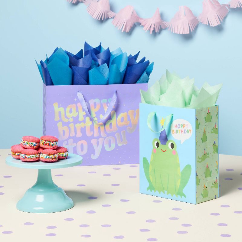 slide 2 of 3, 20ct Tissue Green/Blue/Navy - Spritz™, 20 ct