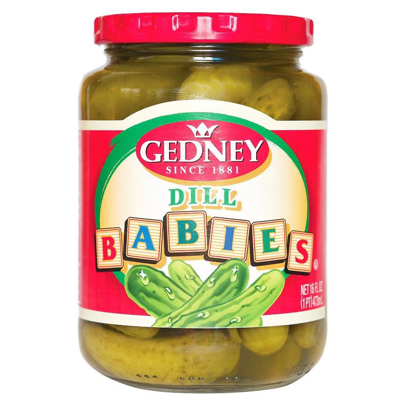 slide 1 of 1, Gedney Baby Dill Pickles - 16oz, 16 oz