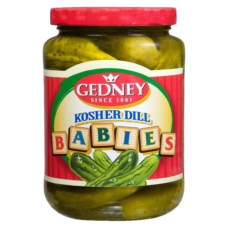 slide 1 of 1, Gedney Kosher Baby Dill Pickles - 16oz, 16 oz