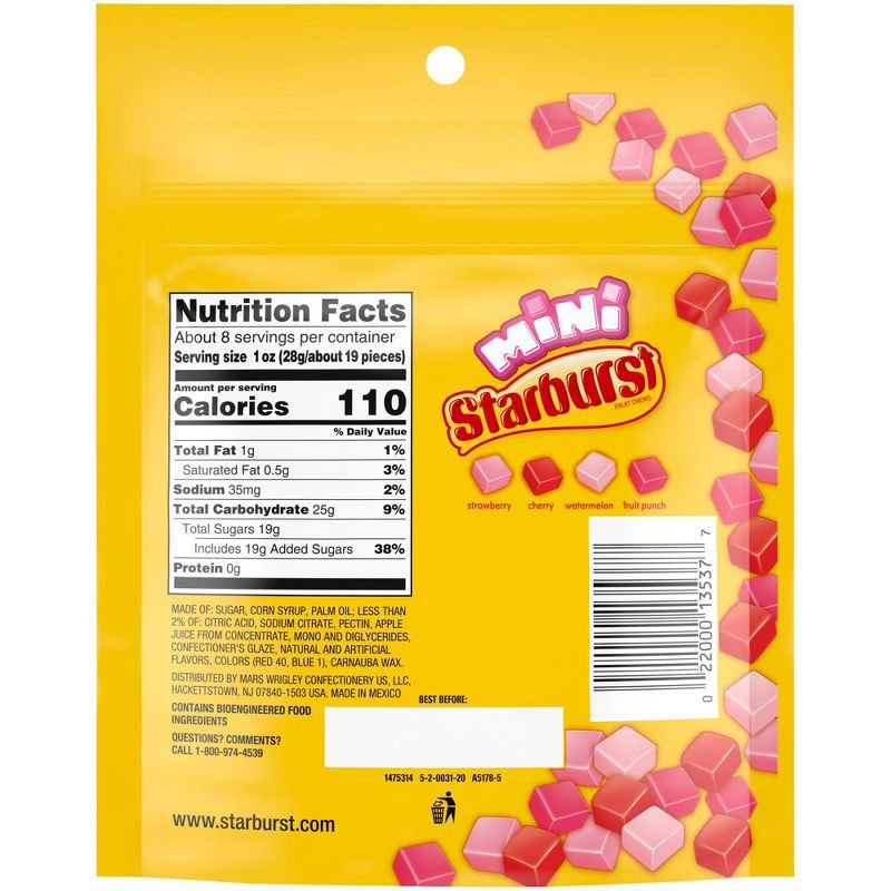 slide 8 of 8, Starburst Minis FaveREDs Fruit Chews Candy - 8oz, 8 oz