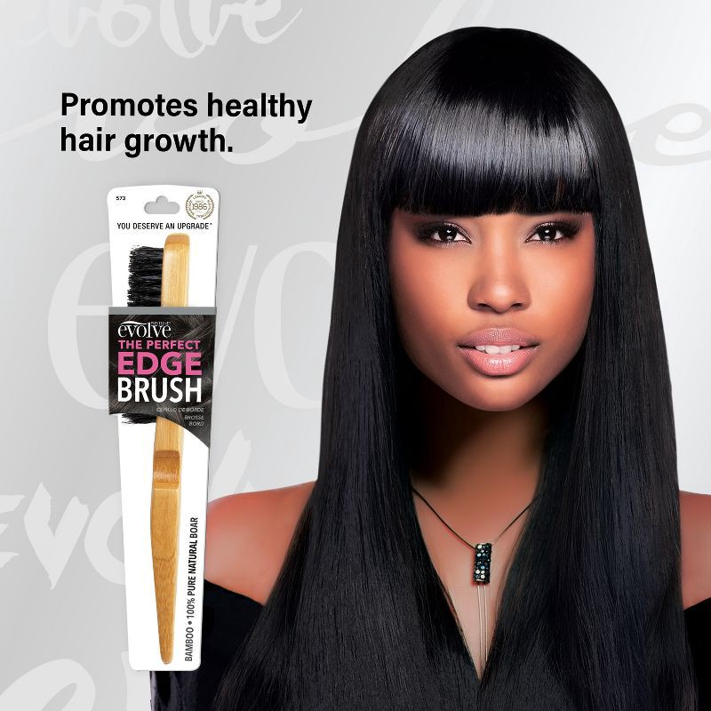 slide 4 of 5, Evolve Products Edge Bamboo Hair Brush, 1 ct