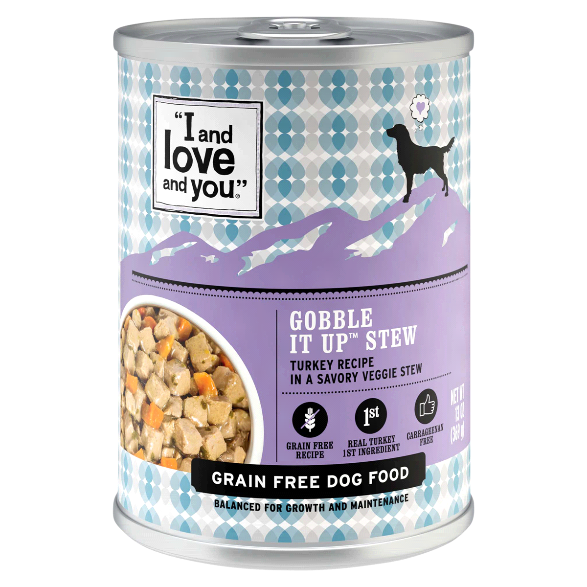 slide 1 of 1, I and Love and You Gobble It Up Stew Dog Food, 12 ct; 13 oz