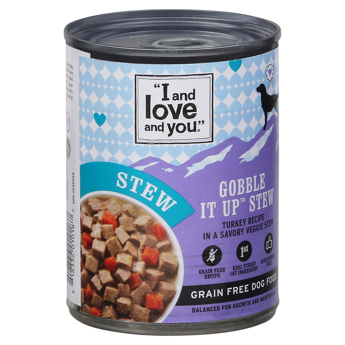 slide 1 of 29, I and Love and You Grain Free Gobble It Up Stew Dog Food 13 oz, 13 oz