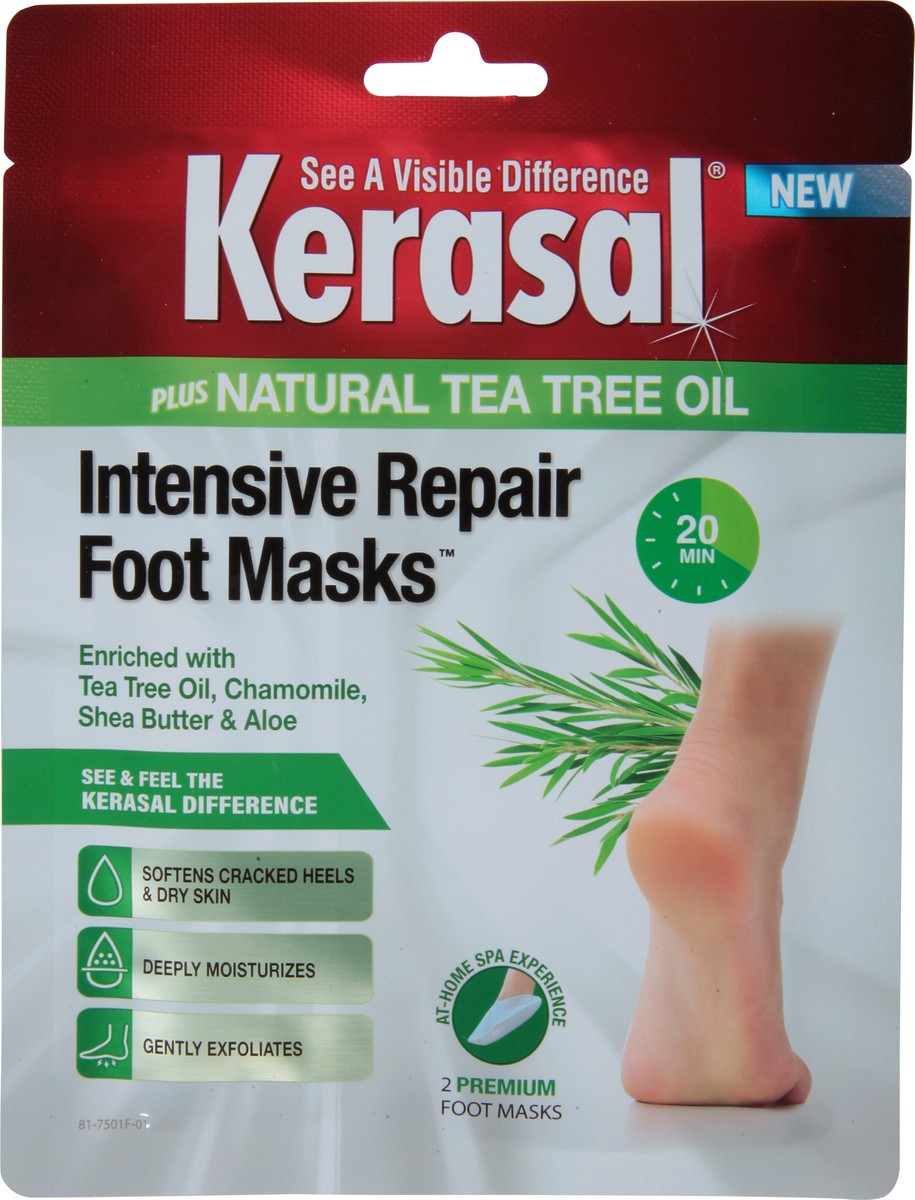slide 9 of 9, Kerasal Intensive Repair Foot Masks 2 ea, 2 ct