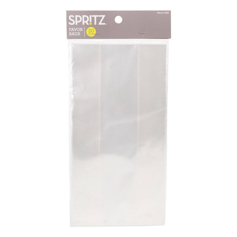 slide 1 of 2, 20ct Clear Cello Favor Bag - Spritz™, 20 ct