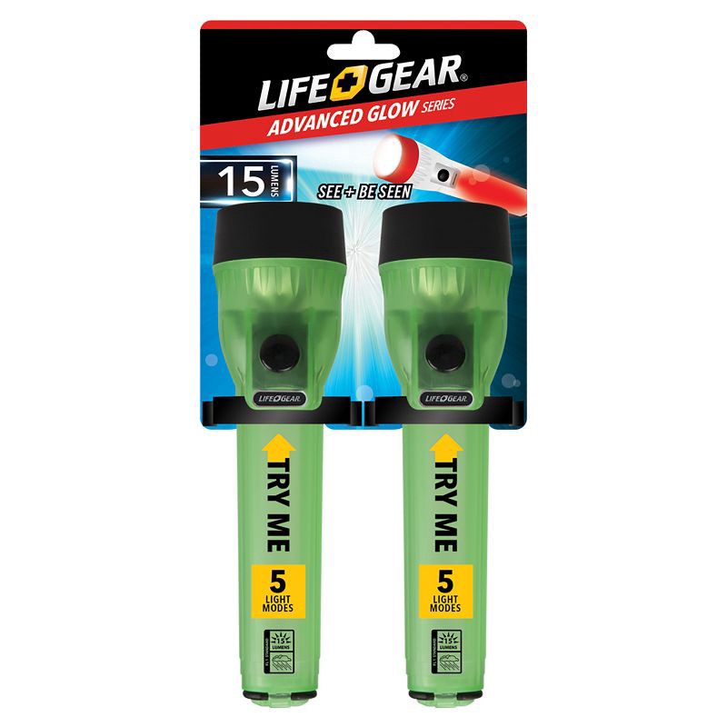 slide 4 of 6, Life+Gear Life Gear Glow Mini LED Flashlight 200hr 2pk, 2 ct