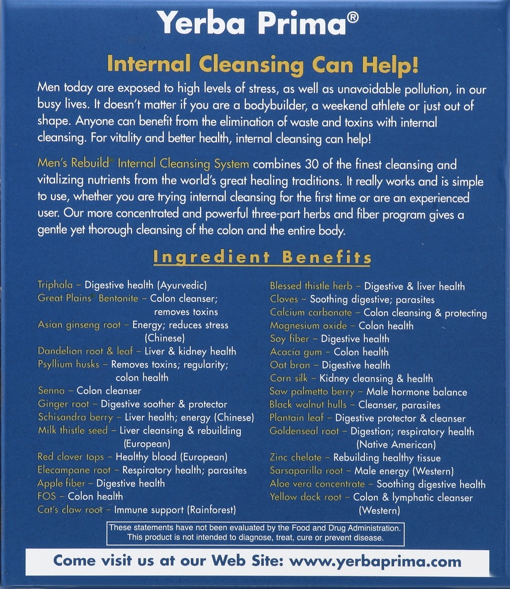 slide 5 of 5, Yerba Prima Cleanse Men Renew Intrnl Kit, 1 ct