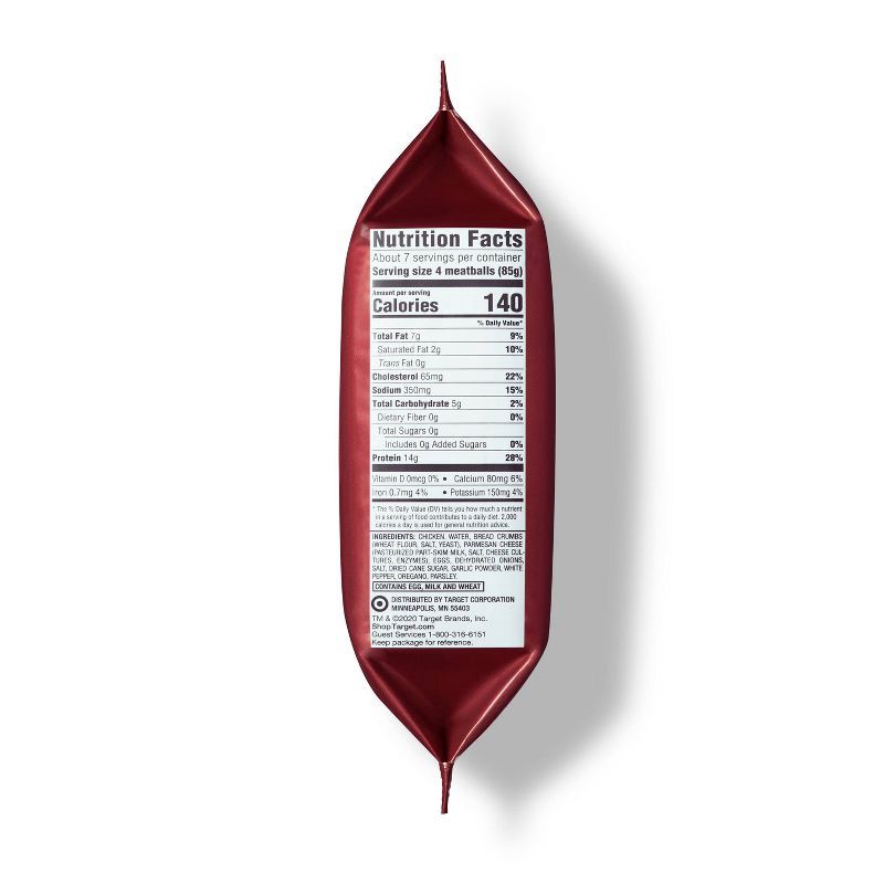 slide 2 of 3, All Natural Italian-Style Chicken Meatballs - Frozen - 20oz - Good & Gather™, 20 oz