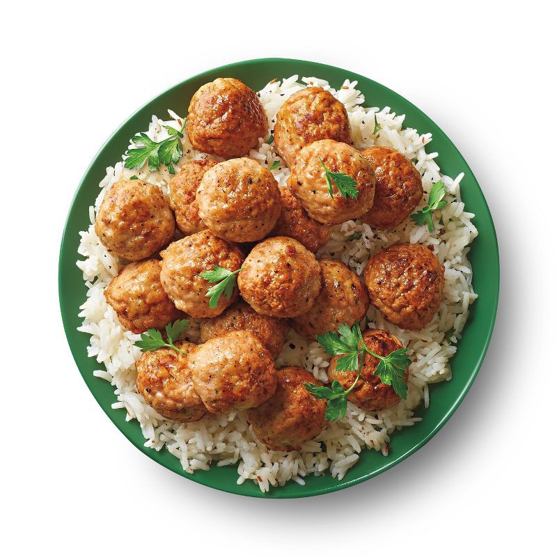 slide 4 of 5, USDA All Natural Homestyle Turkey Meatballs - Frozen - 20oz - Good & Gather™, 20 oz