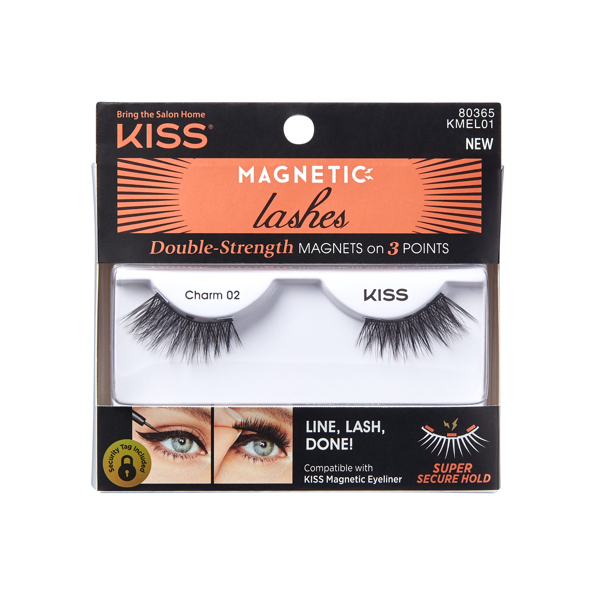 slide 1 of 5, KISS Magnetic Eyeliner Lash - 01, 1 ct