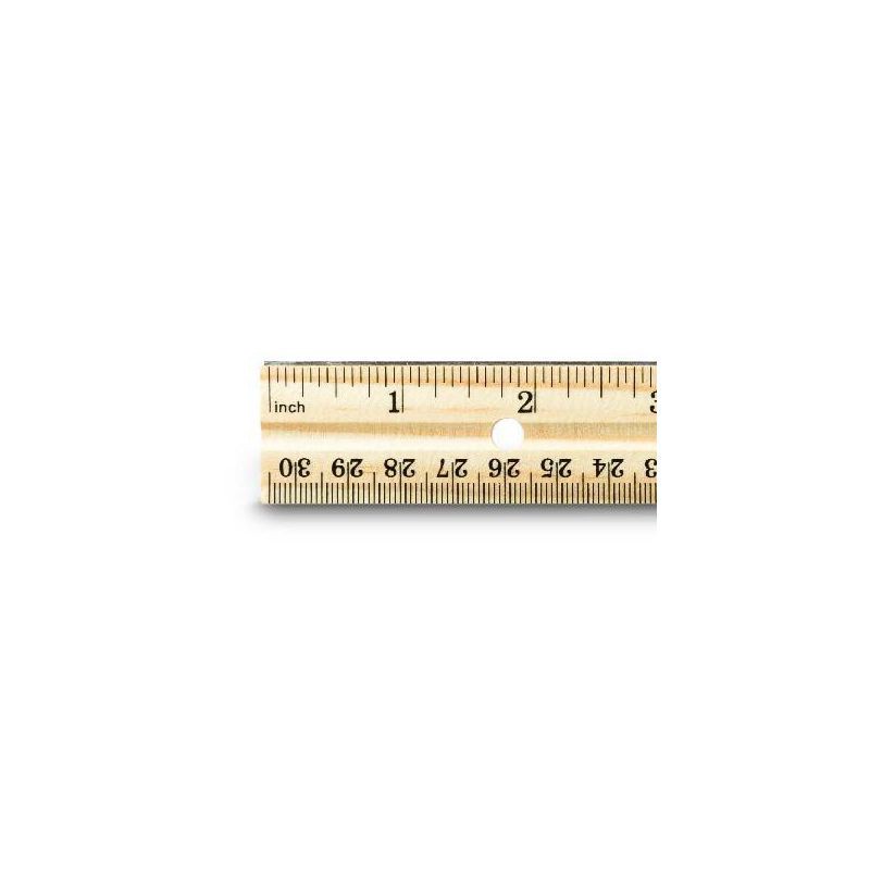 slide 3 of 3, 12" Wood Ruler - up&up™, 1 ct