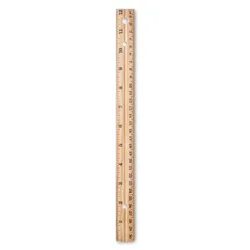 12" Wood Ruler - up&up™: School Measuring Tool, Wooden, 12 Inch Length, Lightweight, No Battery Needed