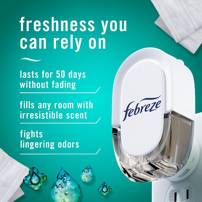 slide 2 of 14, Febreze Unstopables Plug Odor Fighting Air Freshener - Fresh Scent - 2pk, 2 ct