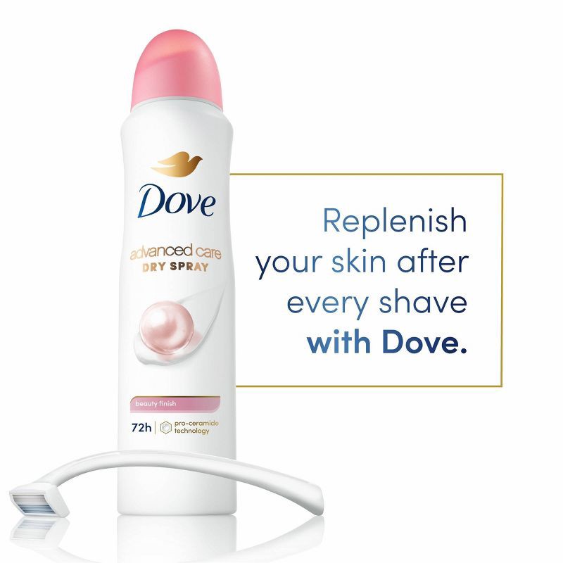 slide 7 of 10, Dove Beauty Advanced Care Beauty Finish 72-Hour Women's Antiperspirant & Deodorant Dry Spray - 3.8oz, 3.8 oz