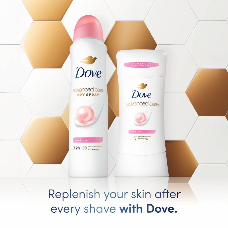 slide 9 of 10, Dove Beauty Advanced Care Beauty Finish 72-Hour Women's Antiperspirant & Deodorant Dry Spray - 3.8oz, 3.8 oz