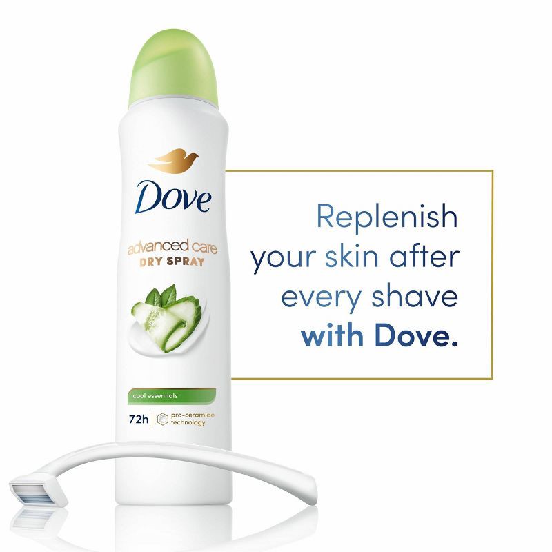 slide 3 of 11, Dove Beauty Advanced Care Cool Essentials 72-Hour Women's Antiperspirant & Deodorant Dry Spray - 3.8oz, 3.8 oz