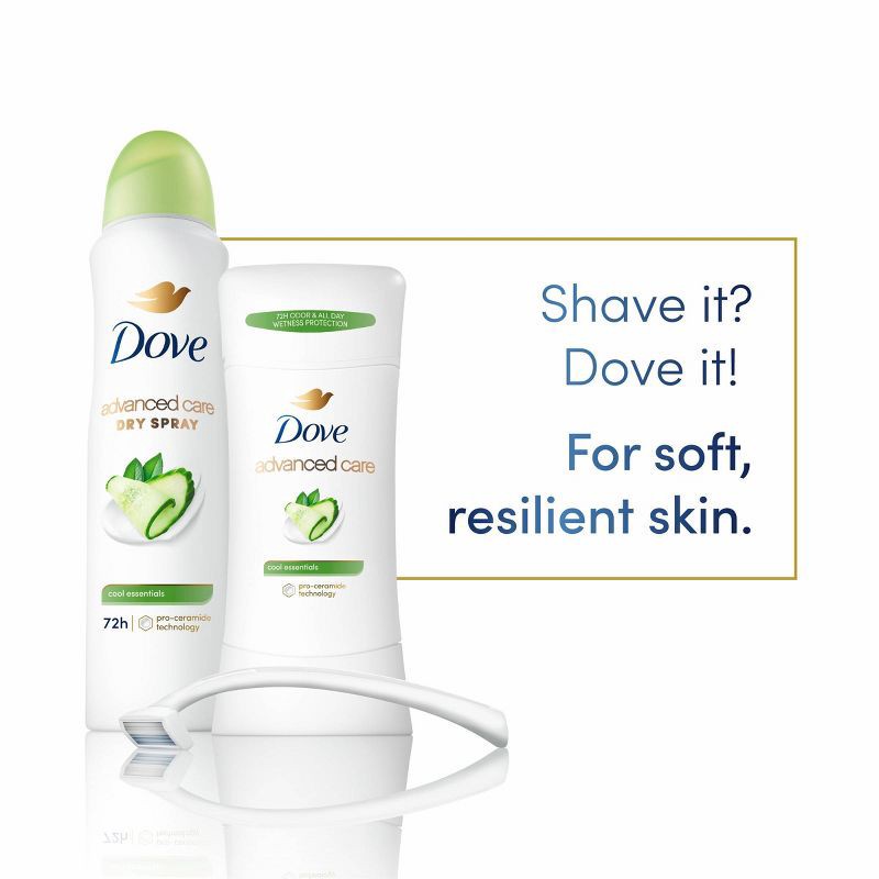 slide 6 of 11, Dove Beauty Advanced Care Cool Essentials 72-Hour Women's Antiperspirant & Deodorant Dry Spray - 3.8oz, 3.8 oz