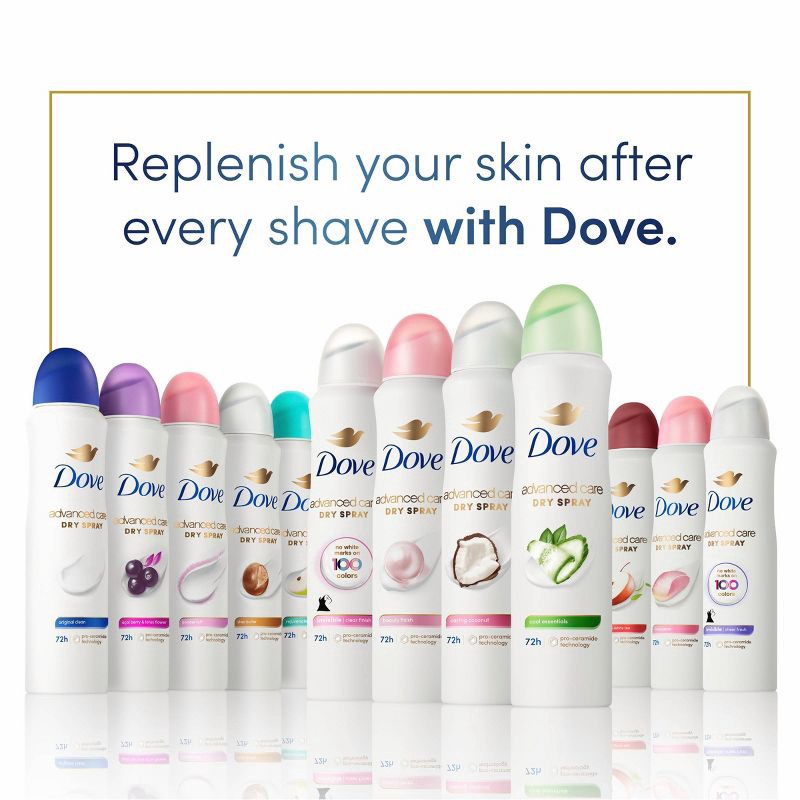 slide 10 of 11, Dove Beauty Advanced Care Cool Essentials 72-Hour Women's Antiperspirant & Deodorant Dry Spray - 3.8oz, 3.8 oz