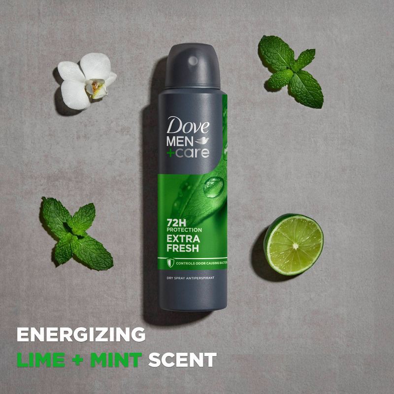 slide 5 of 6, Dove Men+Care Spray Antiperspirant & Deodorant Extra Fresh - 3.8oz, 3.8 oz