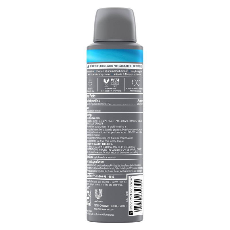 slide 2 of 6, Dove Men+Care 72-Hour Dry Spray Antiperspirant & Deodorant Clean Comfort - 3.8oz, 3.8 oz