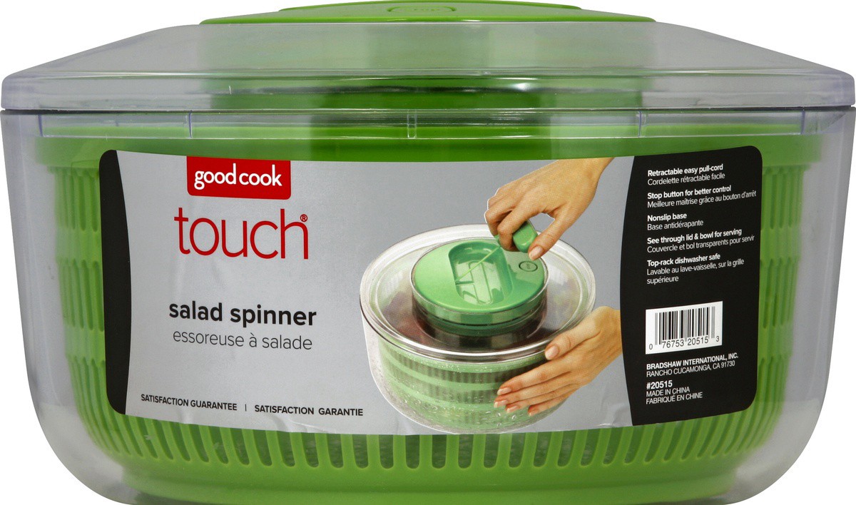 slide 3 of 3, Good Cook Goodcook Touch Salad Spinner Plastic - Each, 1 ct