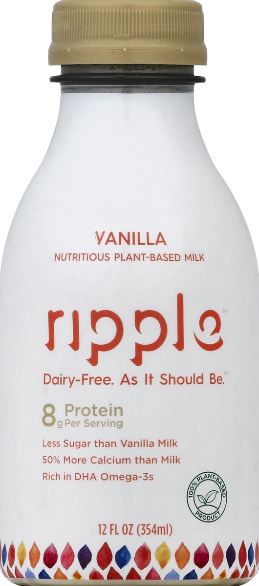 slide 1 of 5, Ripple Plant-Based Milk 12 oz, 12 oz