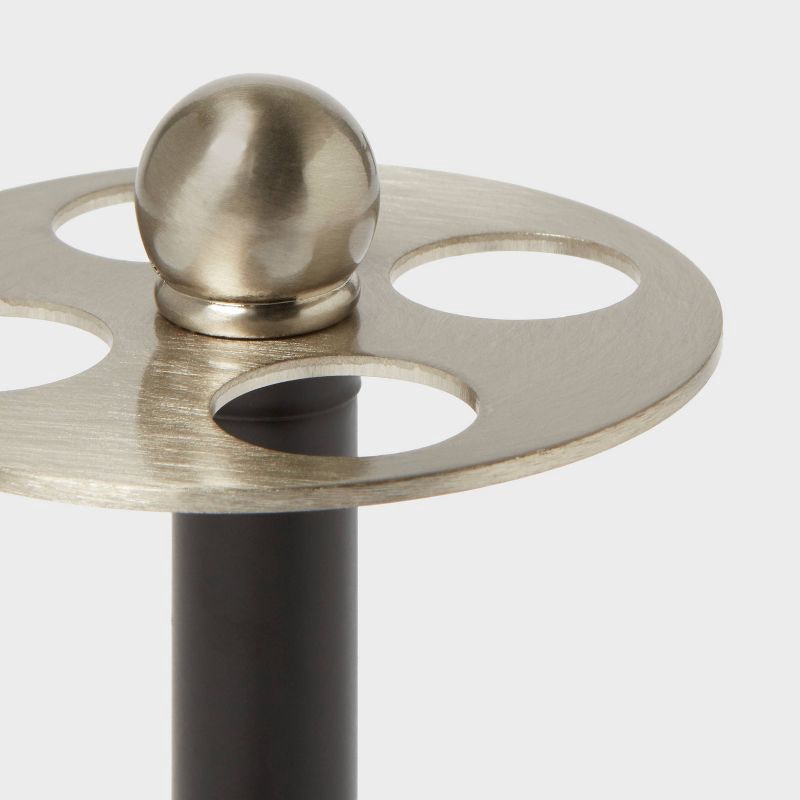 slide 4 of 4, Toothbrush Holder Black Metal - Threshold™, 1 ct