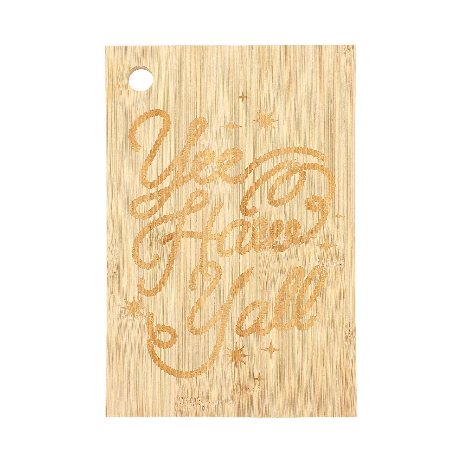slide 1 of 1, Packed Party Yeehaw Y’all Bamboo Cutting Board, 11.6 in x 7.6 in