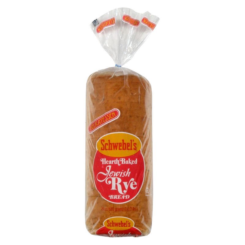 slide 1 of 1, Schwebel's Jewish Rye Bread - 24oz, 24 oz