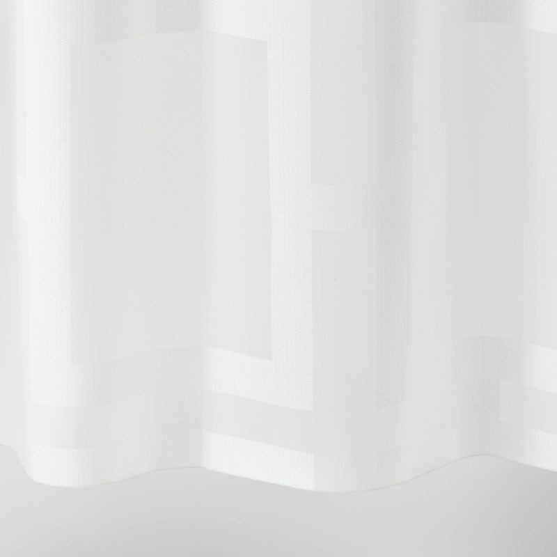 slide 4 of 4, Grid Shower Curtain White - Room Essentials™, 1 ct