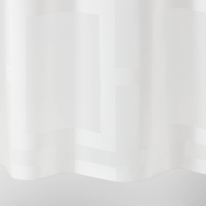 slide 4 of 4, Grid Shower Curtain White - Room Essentials™: PEVA Bathroom Curtain, Waterproof, Chloride & PVC-Free, 1 ct