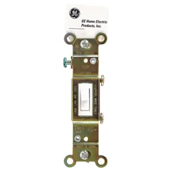 GE Single Pole Grounding Switch, White