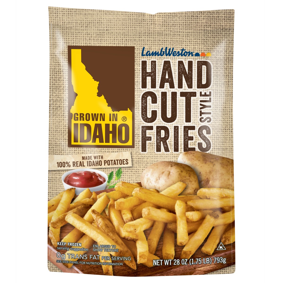 slide 1 of 13, Lamb Weston Grown In Idaho Hand Cut Style Fries 28 oz, 28 oz