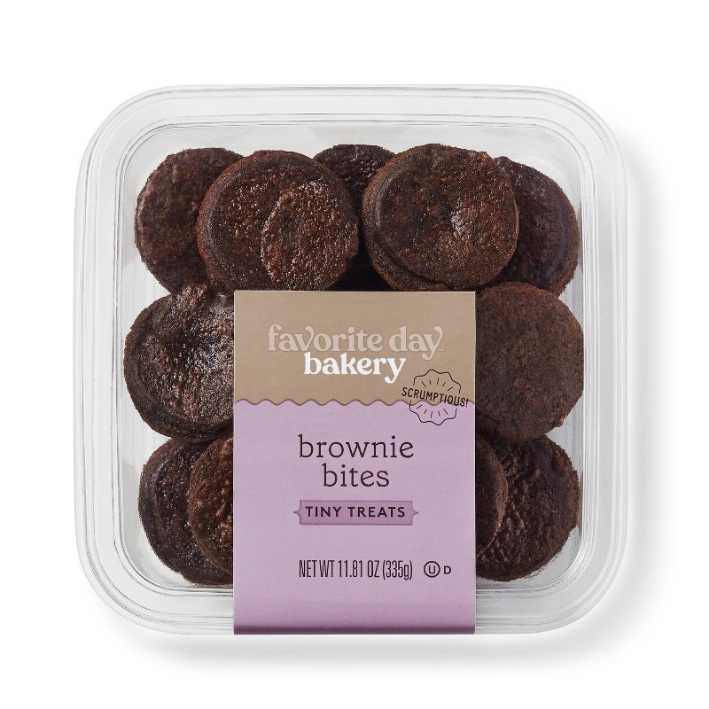 slide 1 of 3, Brownie Bites - 11.81oz - Favorite Day™, 11.81 oz