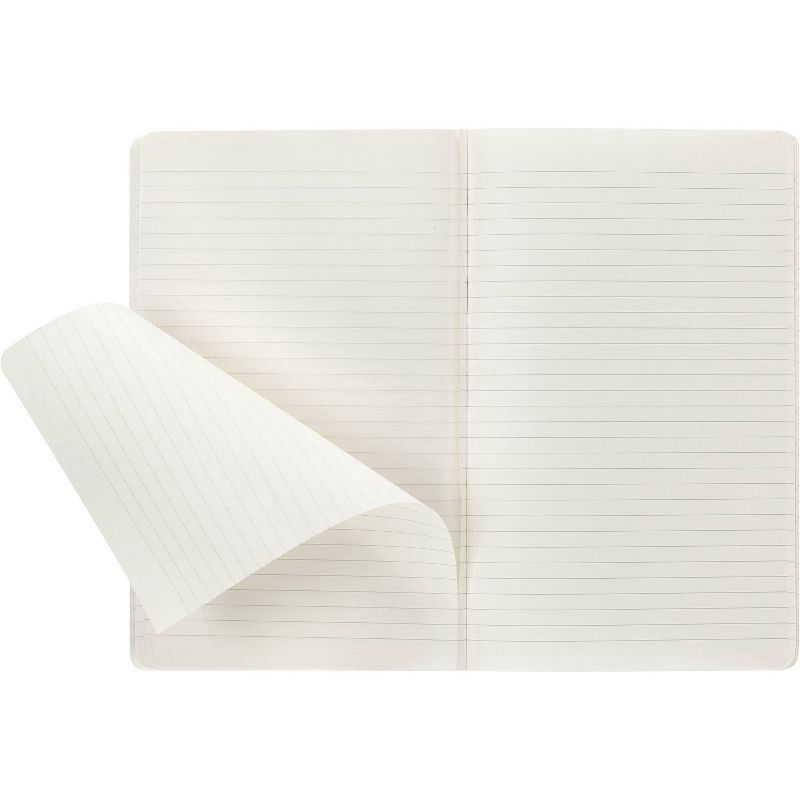slide 5 of 6, Moleskine Solid Blank Journal 8.25" x 5" Black: Ruled Paper, Soft Cover, Pocket Size, 80 Pages,, 1 ct