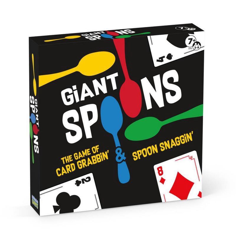 slide 3 of 3, Giant Spoons Game: PlayMonster Party Card Game for 3+ Players, Social Skills & 10-Minute Play, 1 ct
