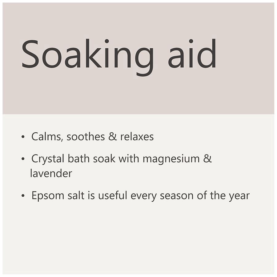 slide 4 of 5, Walgreens Lavender Epsom Salt, 3 lb