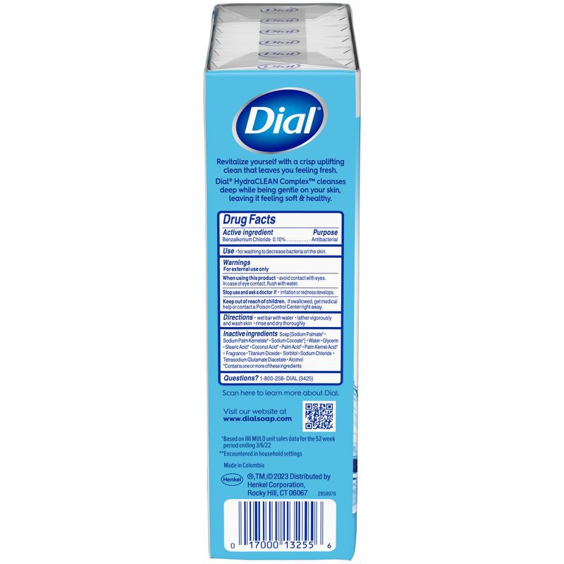 slide 7 of 10, Dial Antibacterial Deodorant Spring Water Bar Soap - 12pk - 4oz each, 12 ct; 4 oz