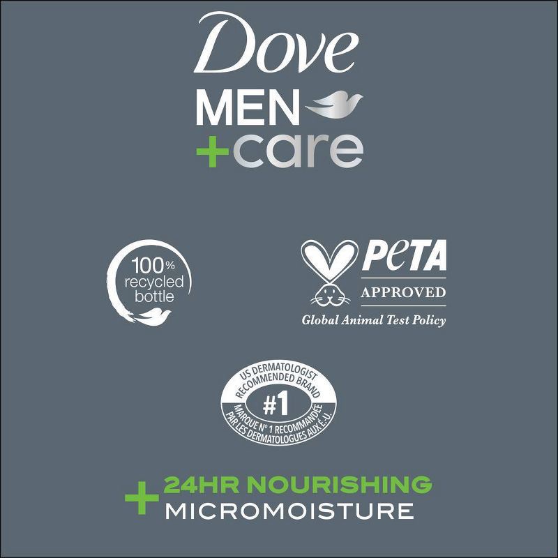 slide 5 of 6, Dove Men+Care Extra Fresh Micro Moisture Cooling Body Wash - 18 fl oz/2pk, 18 fl oz, 2 ct