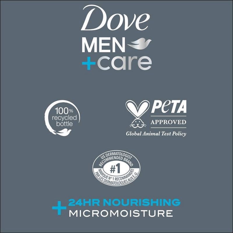 slide 7 of 7, Dove Men+Care Clean Comfort Micro Moisture Mild Formula Body Wash - 18 fl oz/2pk, 18 fl oz, 2 ct